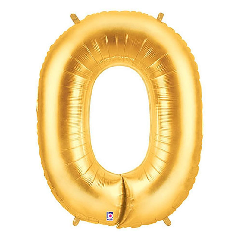 Foil Balloon Letter O Gold Megaloon