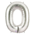 Foil Balloon Letter O Silver Megaloon