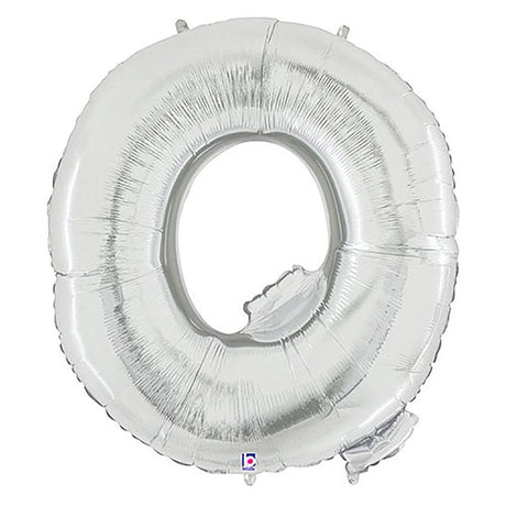 Foil Balloon Letter Q Silver Megaloon