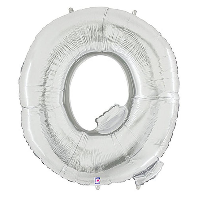 Foil Balloon Letter Q Silver Megaloon