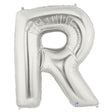 Foil Balloon Letter R Silver Megaloon