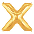 Foil Balloon Letter X Gold Megaloon