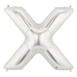 Foil Balloon Letter X Silver Megaloon
