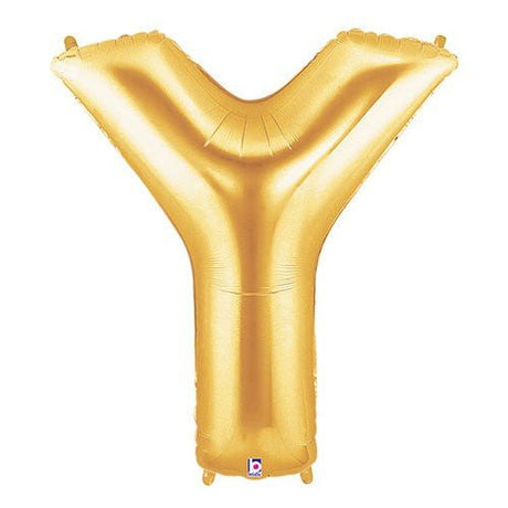 Foil Balloon Letter Y Gold Megaloon