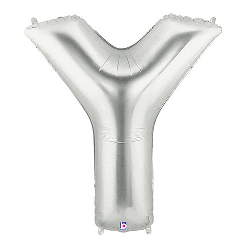 Foil Balloon Letter Y Silver Megaloon