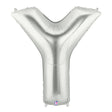 Foil Balloon Letter Y Silver Megaloon