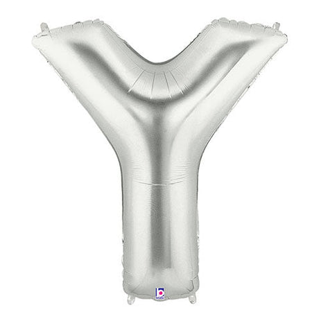 Foil Balloon Letter Y Silver Megaloon