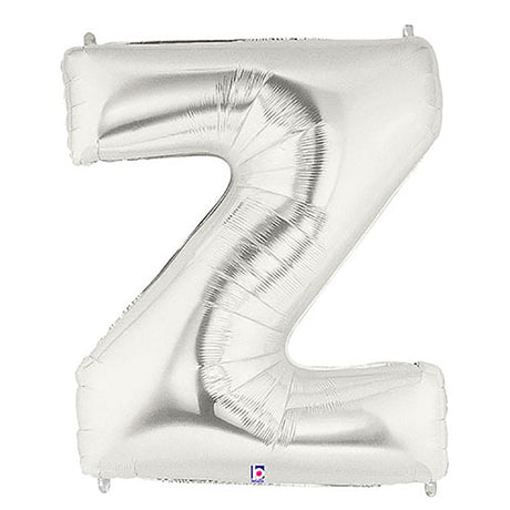 Foil Balloon Letter Z Silver Megaloon