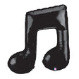 Music Note Foil Balloon Black 40 Inch