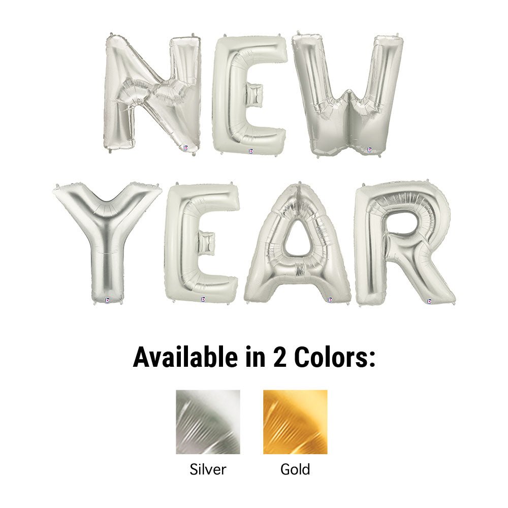 Foil Balloon New Year Letters Kit