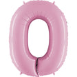Foil Balloon Number 0 Pink 40 Inch