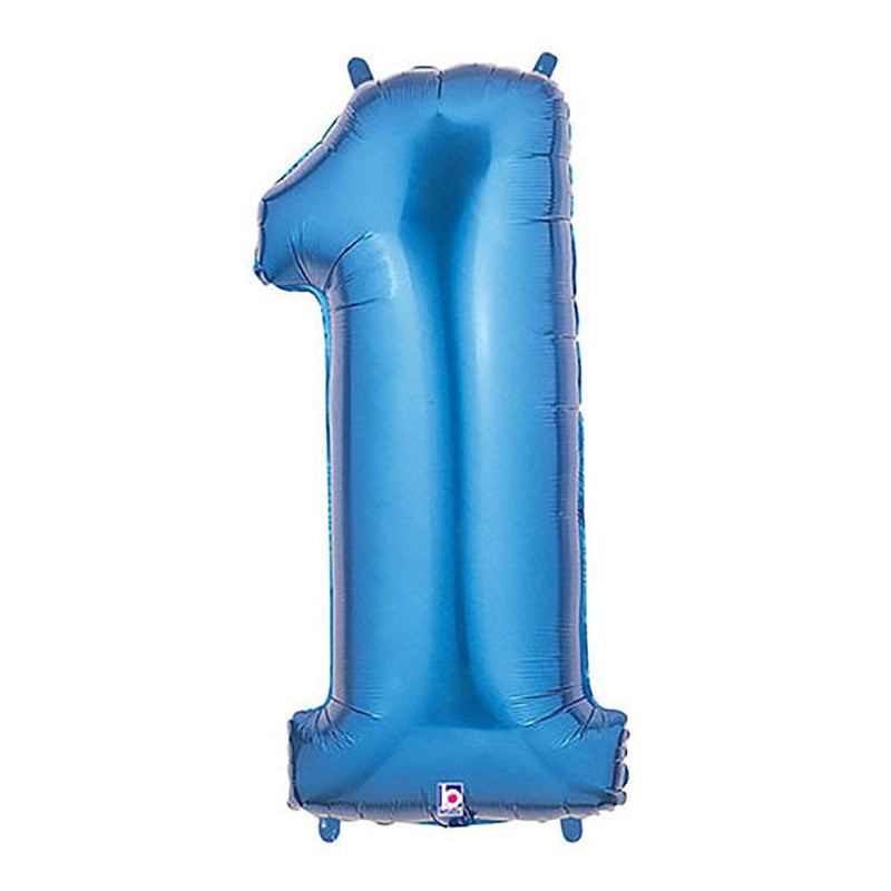 Foil Balloon Number 1 Blue Megaloon