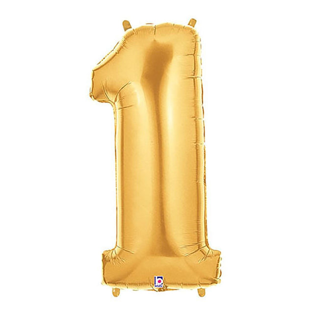 Foil Balloon Number 1 Gold Megaloon