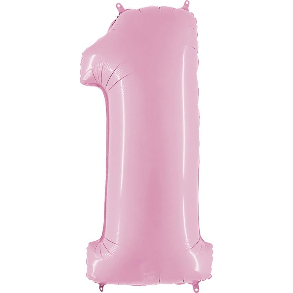 Foil Number 1 Balloon Pink 40 Inch