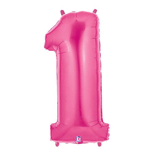Foil Balloon Number 1 Pink Megaloon
