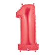 Foil Balloon Number 1 Red Megaloon