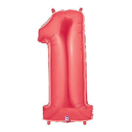 Foil Balloon Number 1 Red Megaloon