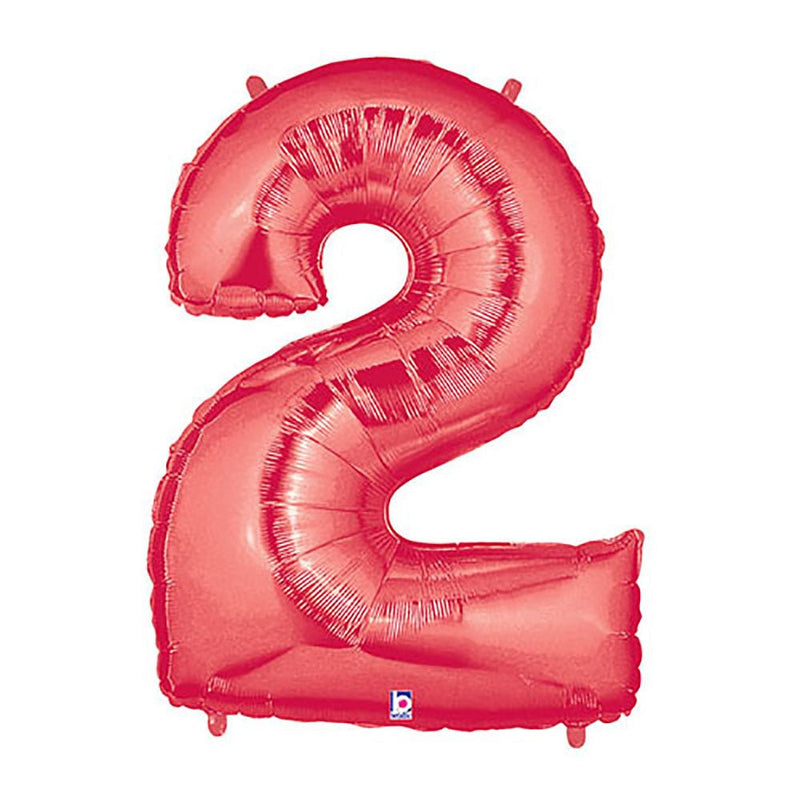 Foil Balloon Number 2 Red Megaloon