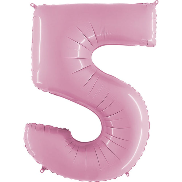 Foil Balloon Number 5 Pink