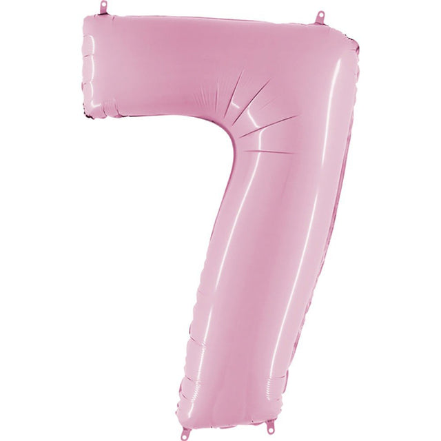 Pink Foil Number 7 Balloon