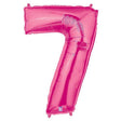 Foil Number 7 Pink Megaloon Balloon