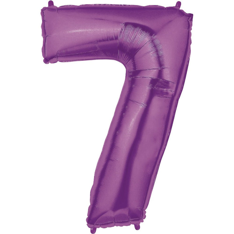 Foil Balloon Number 7 Purple Megaloon