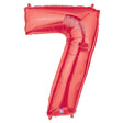 Foil Balloon Number 7 Red Megaloon