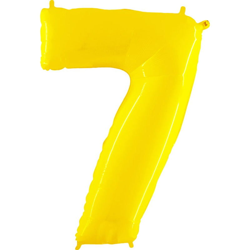 Foil Balloon Number 7 Yellow