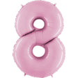 Pink Foil Number 8 Balloon