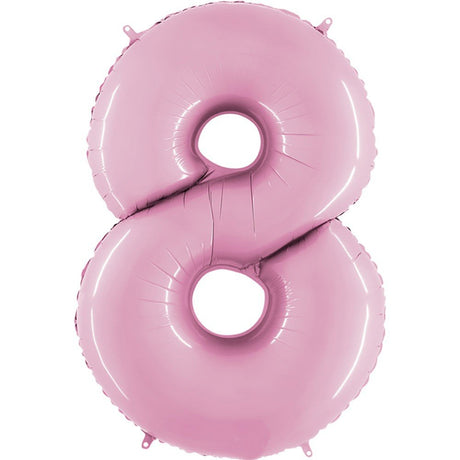 Pink Foil Number 8 Balloon