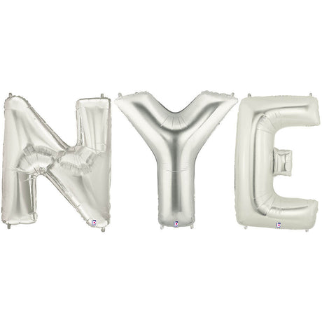 Foil Balloon NYE Megaloon Letters Kit