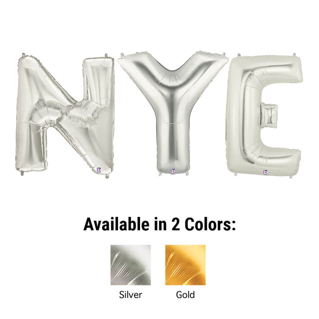 Foil Balloon NYE Megaloon Letters Kit