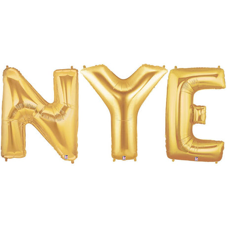 Foil Balloon NYE Megaloon Letters Kit