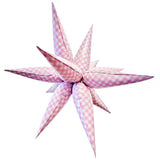 Pink Gingham Starburst Foil Balloon