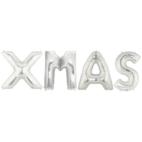Foil Balloon XMAS Megaloon Letters Kit