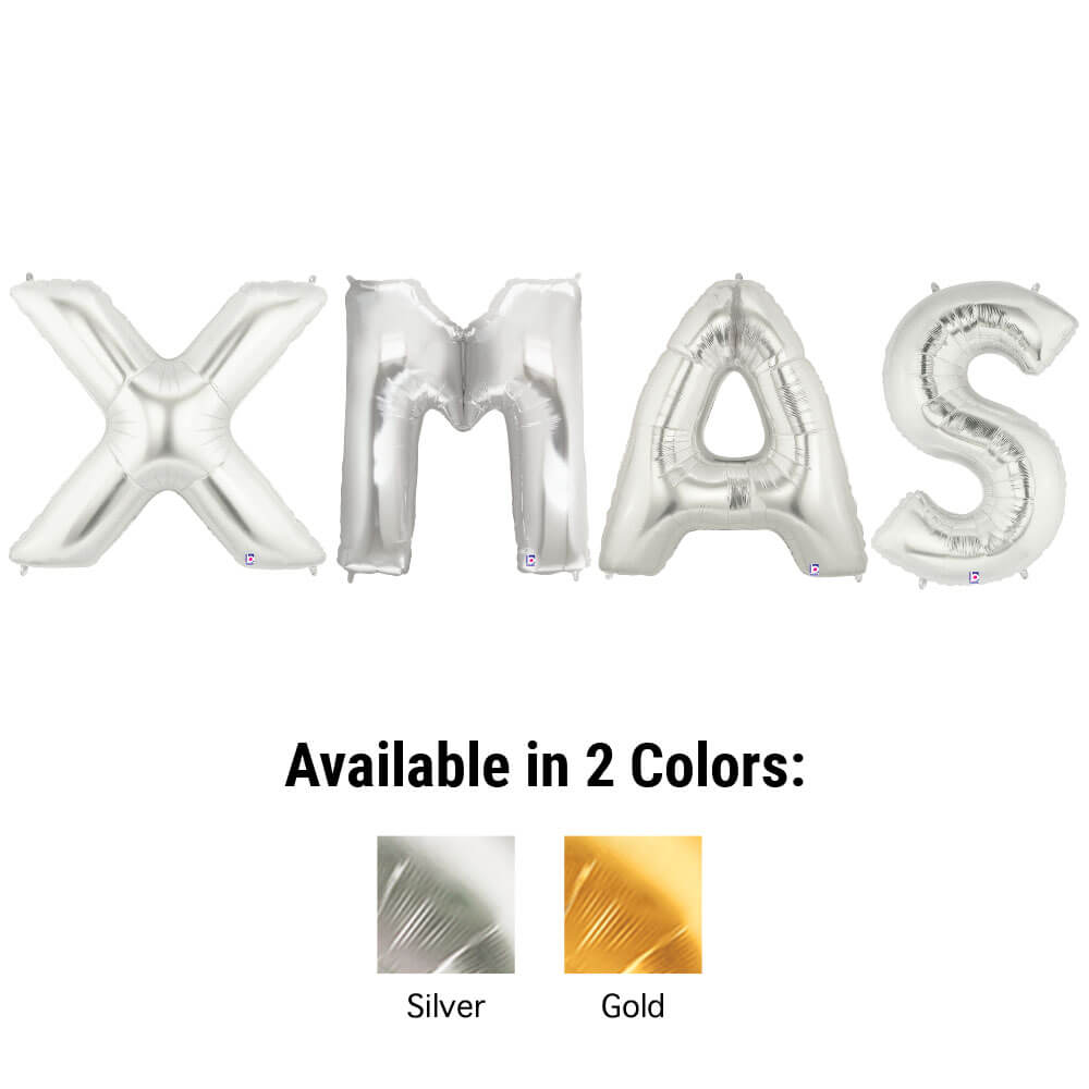 Foil Balloon XMAS Megaloon Letters Kit