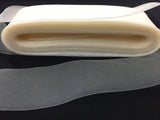 Crinoline Horsehair Braid Trim Polyester Fabric - Ivory, 4" Width (40 Yards)