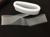 Crinoline Horsehair Braid Trim Polyester Fabric - White, 4" Width (40 Yards)