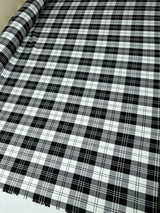 Cotton Tweed Checked Fabric