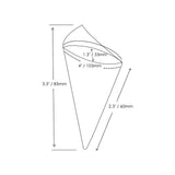 PacknWood Disposable Wooden Cone, 3.3" high - Pack of 100