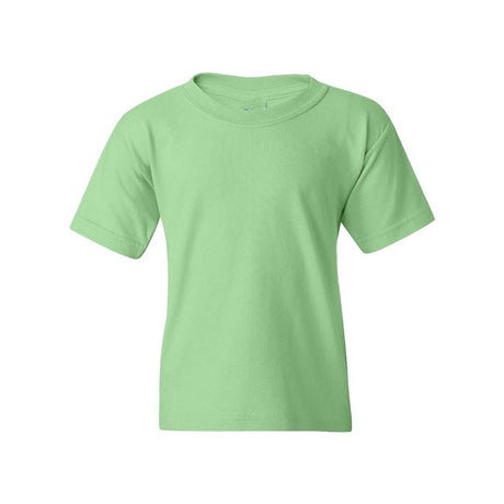 Youth Short Sleeve Heavy Cotton T-Shirt Breathable and Long Lasting