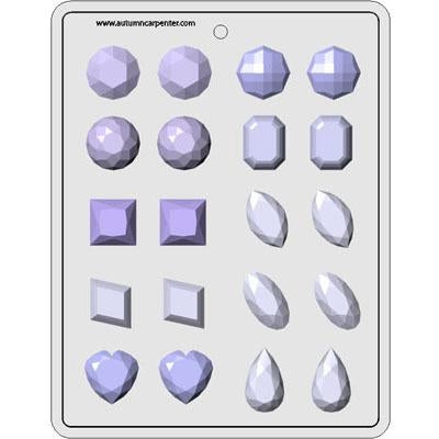 Gems Assortment Hard Candy Mold (8H-5124)*
