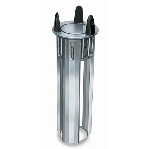 Lakeside 401025 Mobile Unheated Open Frame Dish Dispenser, Round, ADA Height - Plate Size: 9-1/4" to 10-1/8"