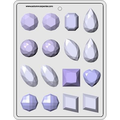 Gems Assortment Hard Candy Mold (8H-5126)*