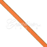 1/4" Satin With Gold Edge Ribbon - 50 Yards (Orange)