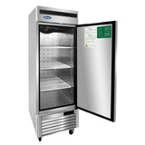 Atosa Reach-In Freezer MBF8501GRL, One Section, 27"W, 19.1 cu. ft - Left Hinge