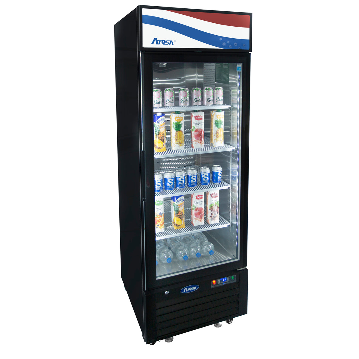 Atosa One Section Freezer Merchandiser MCF8720GR, 27"W, 19.4 cu. ft.