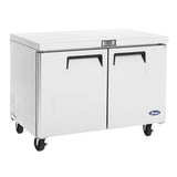 Atosa Two Section Undercounter Reach-In Freezer MGF36FGR, 36-1/8"W, 8.7 cu. ft.