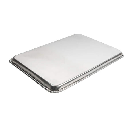 18" x 13" Half Size Sheet Pan 18 Gauge Aluminum Closed Bead Rim