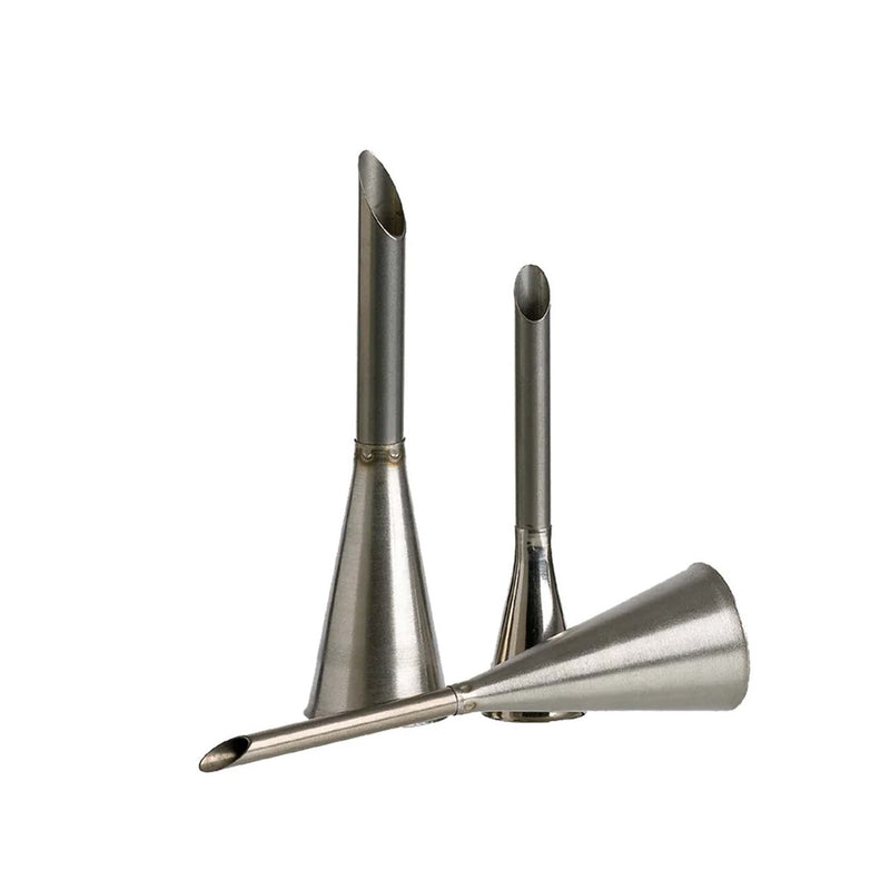 Pastry Filling Tip Set 3 Diameter Sizes Stainless Steel